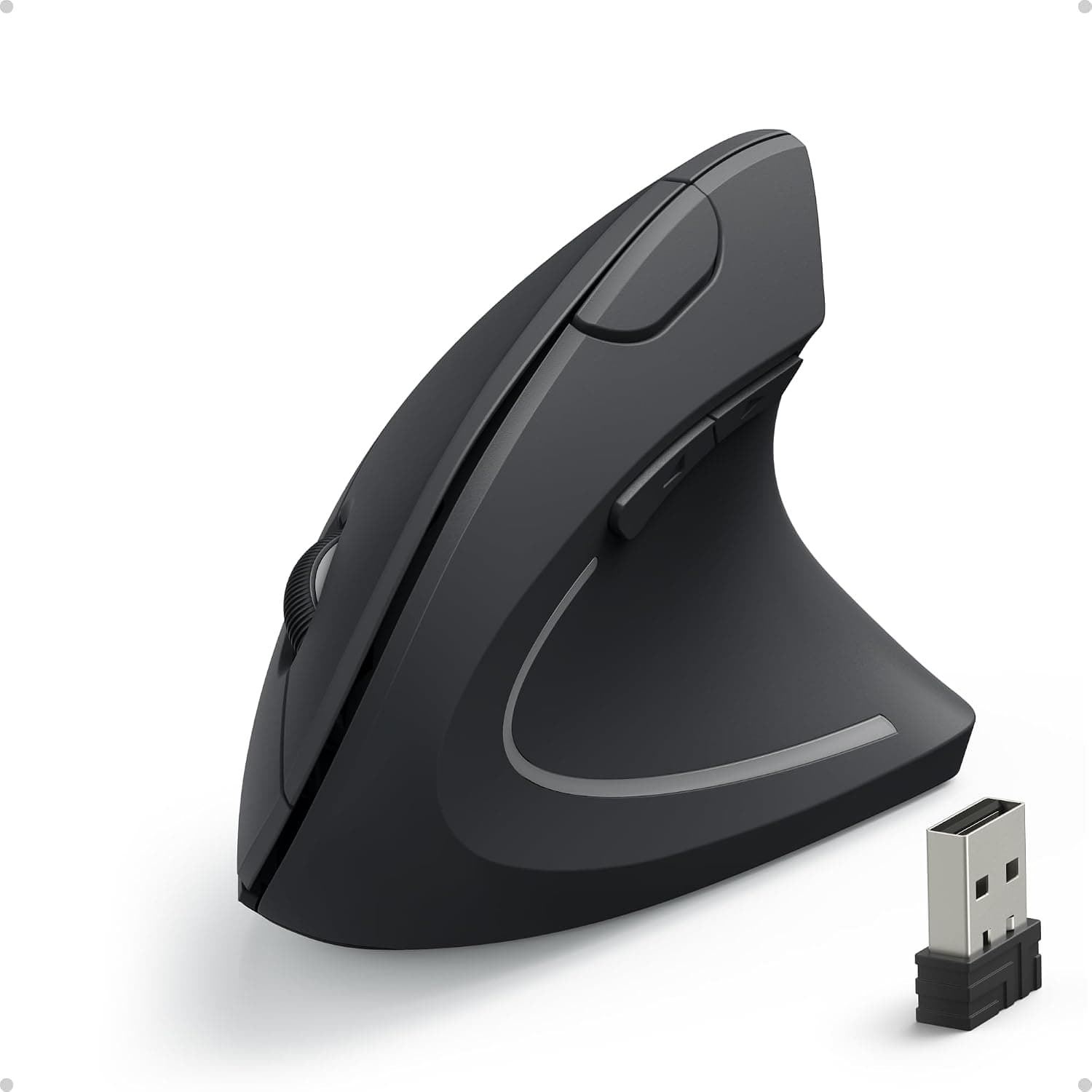 Anker 2.4G Wireless Ergonomic Mouse, Right Hand Vertical Mouse USB Receiver, from the listing