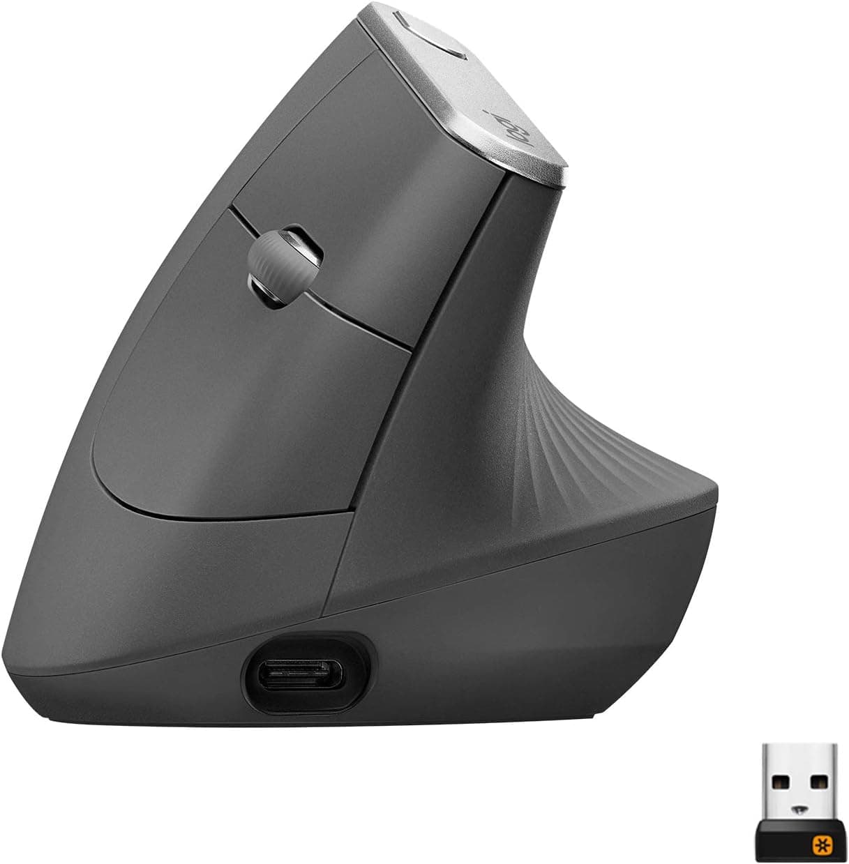Logitech MX Vertical Wireless Mouse Ergonomic Design - Graphite, from the listing